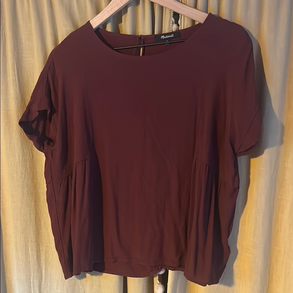 Madewell burgundy Relaxed Short Sleeve T-Shirt